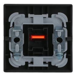 Busch Jäger future linear Wippe Kontroll 1789-885 schwarz matt mit roter Kalotte... BJ-2CKA001751A3047 4011395129852 (Abb. 1)