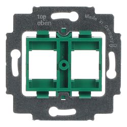 Busch Jäger UP Tragring mit grünem Sockel 1810 für 2 Modular Jack Einsätze... BJ-2CKA001753A8048 4011395743706 (Abb. 1)