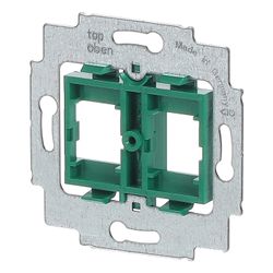 Busch Jäger UP Tragring mit grünem Sockel 1810 für 2 Modular Jack Einsätze... BJ-2CKA001753A8048 4011395743706 (Abb. 1)