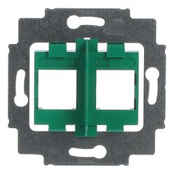 Busch Jäger UP Tragring mit grünem Sockel 1810 für 2 Modular Jack Einsätze... BJ-2CKA001753A8048 4011395743706 (Abb. 1)