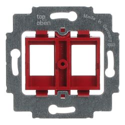 Busch Jäger UP Tragring mit rotem Sockel 1812 für 2 Modular Jack... BJ-2CKA001753A8055 4011395743805 (Abb. 1)
