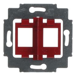 Busch Jäger UP Tragring mit rotem Sockel 1812 für 2 Modular Jack... BJ-2CKA001753A8055 4011395743805 (Abb. 1)