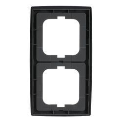 Busch Jäger Abdeckrahmen 2-fach chrom matt 1722-80 für senkrechte und waagerechte M... BJ-2CKA001754A4105 4011395994849 (Abb. 1)