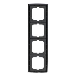 Busch Jäger Abdeckrahmen 4-fach chrom matt 1724-80 für senkrechte und waagerechte M... BJ-2CKA001754A4107 4011395994887 (Abb. 1)