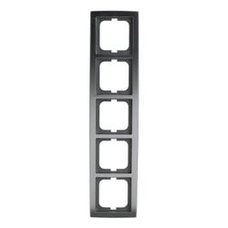Busch Jäger Abdeckrahmen 5-fach chrom matt 1725-80 für senkrechte und waagerechte M... BJ-2CKA001754A4108 4011395994924 (Abb. 1)