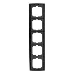 Busch Jäger Abdeckrahmen 5-fach chrom matt 1725-80 für senkrechte und waagerechte M... BJ-2CKA001754A4108 4011395994924 (Abb. 1)