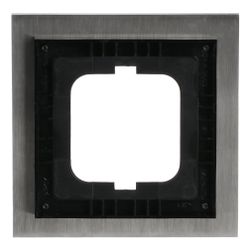 Busch Jäger carat Rahmen 1721-860 1fach Edelstahl... BJ-2CKA001754A4254 4011395056790 (Abb. 1)