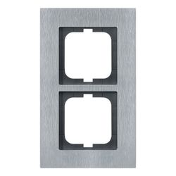 Busch Jäger carat Rahmen 1722-860 2fach Edelstahl... BJ-2CKA001754A4255 4011395056813 (Abb. 1)