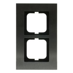 Busch Jäger carat Rahmen 1722-860 2fach Edelstahl... BJ-2CKA001754A4255 4011395056813 (Abb. 1)