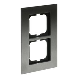 Busch Jäger carat Rahmen 1722-860 2fach Edelstahl... BJ-2CKA001754A4255 4011395056813 (Abb. 1)