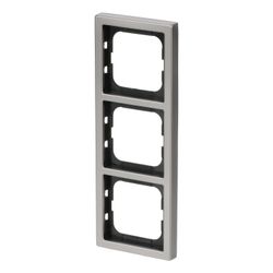 Busch Jäger Rahmen 3-fach Edelstahl 1723-866K pur edelstahl... BJ-2CKA001754A4319 4011395088371 (Abb. 1)