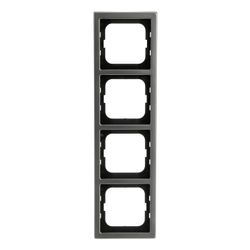 Busch Jäger pur edelstahl Rahmen 1724-866K 4fach Edelstahl... BJ-2CKA001754A4320 4011395088395 (Abb. 1)