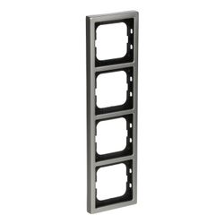 Busch Jäger pur edelstahl Rahmen 1724-866K 4fach Edelstahl... BJ-2CKA001754A4320 4011395088395 (Abb. 1)