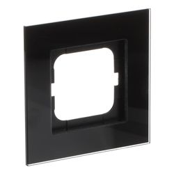 Busch Jäger carat Rahmen 1721-825 1fach Glas schwarz... BJ-2CKA001754A4322 4011395088913 (Abb. 1)