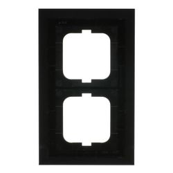 Busch Jäger carat Rahmen 1722-825 2fach Glas schwarz... BJ-2CKA001754A4323 4011395088920 (Abb. 1)
