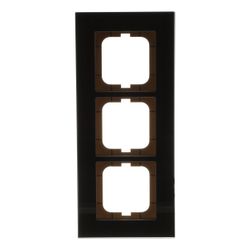 Busch Jäger carat Rahmen 1723-825 3fach Glas schwarz... BJ-2CKA001754A4324 4011395088937 (Abb. 1)
