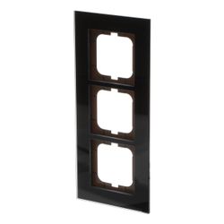 Busch Jäger carat Rahmen 1723-825 3fach Glas schwarz... BJ-2CKA001754A4324 4011395088937 (Abb. 1)