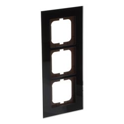 Busch Jäger carat Rahmen 1723-825 3fach Glas schwarz... BJ-2CKA001754A4324 4011395088937 (Abb. 1)