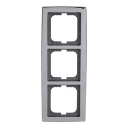Busch Jäger Abdeckrahmen 3-fach chrom glanz 1723-80G für senkrechte und waagerechte... BJ-2CKA001754A4328 4011395113073 (Abb. 1)