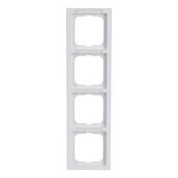 Busch Jäger future linear Abdeckrahmen 1724-184 NSK 4fach studioweiß senkrecht mit ... BJ-2CKA001754A4367 4011395124338 (Abb. 1)