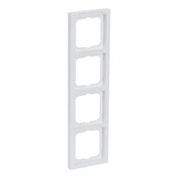 Busch Jäger future linear Abdeckrahmen 1724-184 NSK 4fach studioweiß senkrecht mit ... BJ-2CKA001754A4367 4011395124338 (Abb. 1)