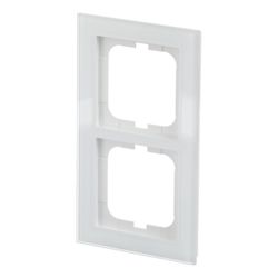 Busch Jäger Axcent Rahmen 1722-280 2fach weißglas... BJ-2CKA001754A4438 4011395156964 (Abb. 1)