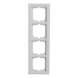 Busch Jäger Abdeckrahmen 4-fach 1724-280 Busch-axcent weißglas... BJ-2CKA001754A4440 4011395156988 (Abb. 1)