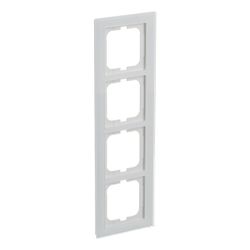 Busch Jäger Abdeckrahmen 4-fach 1724-280 Busch-axcent weißglas... BJ-2CKA001754A4440 4011395156988 (Abb. 1)
