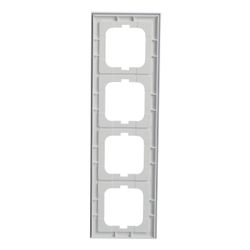 Busch Jäger Abdeckrahmen 4-fach 1724-280 Busch-axcent weißglas... BJ-2CKA001754A4440 4011395156988 (Abb. 1)