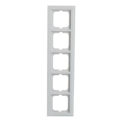 Busch Jäger Abdeckrahmen 5-fach 1725-280 Busch-axcent weißglas... BJ-2CKA001754A4441 4011395156995 (Abb. 1)