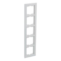 Busch Jäger Abdeckrahmen 5-fach 1725-280 Busch-axcent weißglas... BJ-2CKA001754A4441 4011395156995 (Abb. 1)