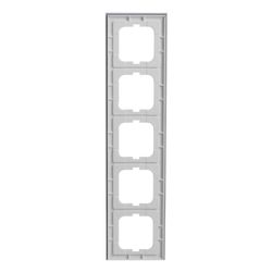 Busch Jäger Abdeckrahmen 5-fach 1725-280 Busch-axcent weißglas... BJ-2CKA001754A4441 4011395156995 (Abb. 1)