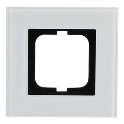 Busch Jäger carat Rahmen 1-fach 1721-811 weißglas... BJ-2CKA001754A4442 4011395157015 (Abb. 1)