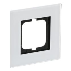 Busch Jäger carat Rahmen 1-fach 1721-811 weißglas... BJ-2CKA001754A4442 4011395157015 (Abb. 1)