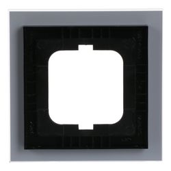 Busch Jäger carat Rahmen 1-fach 1721-811 weißglas... BJ-2CKA001754A4442 4011395157015 (Abb. 1)