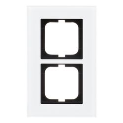 Busch Jäger carat Rahmen 2-fach 1722-811 weißglas... BJ-2CKA001754A4443 4011395157022 (Abb. 1)