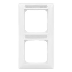 Busch Jäger balance SI Rahmen 1722 NS-914 2fach alpinweiß senkrecht mit Sichtfenste... BJ-2CKA001754A4552 4011395191538 (Abb. 1)