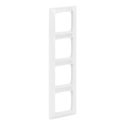 Busch Jäger Rahmen 4-fach 1724 NS-914 beschriftbar alpinweiß Busch-Balance SI... BJ-2CKA001754A4554 4011395191620 (Abb. 1)