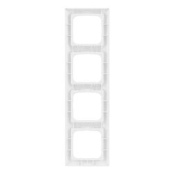 Busch Jäger Rahmen 4-fach 1724 NS-914 beschriftbar alpinweiß Busch-Balance SI... BJ-2CKA001754A4554 4011395191620 (Abb. 1)
