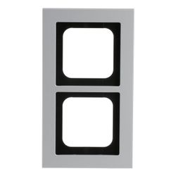Busch Jäger Abdeckrahmen titan 1722-276 Busch-axcent 2-fach... BJ-2CKA001754A4694 4011395259016 (Abb. 1)