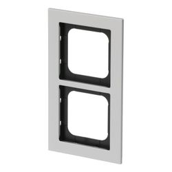 Busch Jäger Abdeckrahmen titan 1722-276 Busch-axcent 2-fach... BJ-2CKA001754A4694 4011395259016 (Abb. 1)