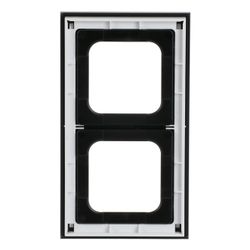 Busch Jäger Abdeckrahmen titan 1722-276 Busch-axcent 2-fach... BJ-2CKA001754A4694 4011395259016 (Abb. 1)