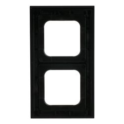 Busch Jäger Abdeckrahmen schwarz matt 1722-275 Busch-axcent Rahmen 2fach... BJ-2CKA001754A4704 4011395259122 (Abb. 1)