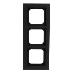 Busch Jäger Abdeckrahmen schwarz matt 1723-275 3-fach Busch-axcent pur... BJ-2CKA001754A4705 4011395259139 (Abb. 1)