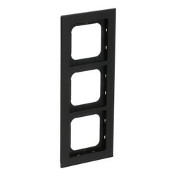 Busch Jäger Abdeckrahmen schwarz matt 1723-275 3-fach Busch-axcent pur... BJ-2CKA001754A4705 4011395259139 (Abb. 1)