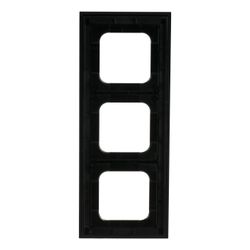 Busch Jäger Abdeckrahmen schwarz matt 1723-275 3-fach Busch-axcent pur... BJ-2CKA001754A4705 4011395259139 (Abb. 1)