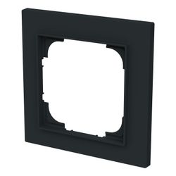 Busch Jäger Abdeckrahmen 1-fach schwarz 1721-45M matt Busch-art linear... BJ-2CKA001754A4840 4011395320990 (Abb. 1)