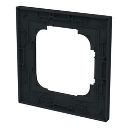 Busch Jäger Abdeckrahmen 1-fach schwarz 1721-45M matt Busch-art linear... BJ-2CKA001754A4840 4011395320990 (Abb. 1)