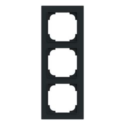 Busch Jäger Abdeckrahmen 3-fach schwarz 1723-45M matt... BJ-2CKA001754A4856 4011395321157 (Abb. 1)