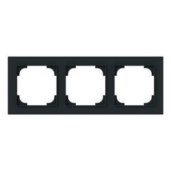 Busch Jäger Abdeckrahmen 3-fach schwarz 1723-45M matt... BJ-2CKA001754A4856 4011395321157 (Abb. 1)
